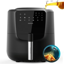 Cecotec Cecofry Rain Airfryer 5,5 L Sıcak Hava Fritözü | Otomatik Yağ Püskürtme, 8 Program