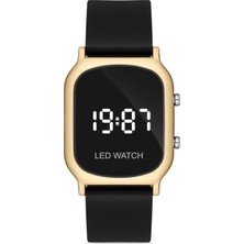 Aqua Di Polo 1987 Siyah&Gold Unisex Dijital Led Kol Saati