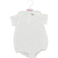 Tiffany Müslin Newborn Pure Theme Yarım Kol Fırfır Body 10008