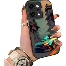 HONTINGA Oppo Reno 14 Pro 5g ile Uyumlu Kılıfı Silikon Kenar Sert Arka Düşüme Önleyici Basitlik Anti Düşme Kamera Korumali Klasik Araba Desen Telefon Kılıfı Kadın ve Erkek Için Uygundur K1-0615