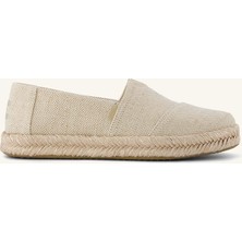 Kadın Terlik 10023022 Toms Alpargata Rope 2.0 Champagne Glimmer Slub Canvas