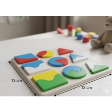 Zaya Design Lab Montessori Eğitici Şekiller Puzzle - Pla Biyoplastik Eğitici Oyuncak Seti