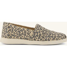Alpargata Plus Kadın Espadril 10023031 Toms Oatmeal Small Leopard Spots