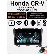 Conio Honda Cr-V 2007-2011 Model Için 9 Inç Hd Android  Multimedya Sistemi  4 GB Ram 64 GB Rom Hafıza Kablosuz Carplay ve Dahili Navigasyon