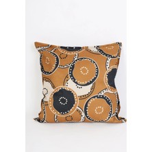 Ness Home Desenli Beyaz Süet Yastık /kırlent Kılıfı Fermuarlı 48X48 cm