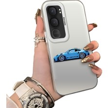 HONTINGA Vivo Y31 5g ile Uyumlu Kılıfı Silikon Kenar Sert Arka Düşüme Önleyici Basitlik Anti Düşme Kamera Korumali Bmw Desen Telefon Kılıfı Kadın ve Erkek Için Uygundur K1-0725