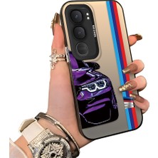 HONTINGA Vivo Y31 5g ile Uyumlu Kılıfı Silikon Kenar Sert Arka Düşüme Önleyici Basitlik Anti Düşme Kamera Korumali Bmw Desen Telefon Kılıfı Kadın ve Erkek Için Uygundur K1-0588