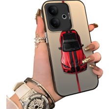 HONTINGA Vivo V60 Lite 5g ile Uyumlu Kılıfı Silikon Kenar Sert Arka Düşüme Önleyici Basitlik Anti Düşme Kamera Korumali Bmw Desen Telefon Kılıfı Kadın ve Erkek Için Uygundur K1-0717