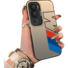 HONTINGA Vivo Y31 5g ile Uyumlu Kılıfı Silikon Kenar Sert Arka Düşüme Önleyici Basitlik Anti Düşme Kamera Korumali Bmw Desen Telefon Kılıfı Kadın ve Erkek Için Uygundur K1-0591