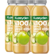 Kuzeyden %100 Sıkma Yeşil Elma Suyu (4X250ML)