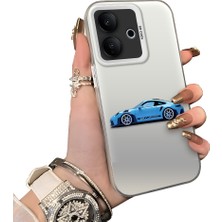 HONTINGA Vivo V60 Lite 5g ile Uyumlu Kılıfı Silikon Kenar Sert Arka Düşüme Önleyici Basitlik Anti Düşme Kamera Korumali Bmw Desen Telefon Kılıfı Kadın ve Erkek Için Uygundur K1-0725