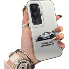 HONTINGA Vivo Y31 5g ile Uyumlu Kılıfı Silikon Kenar Sert Arka Düşüme Önleyici Basitlik Anti Düşme Kamera Korumali Mercedes Desen Telefon Kılıfı Kadın ve Erkek Için Uygundur K1-0716