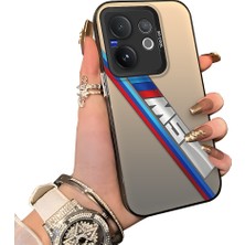 HONTINGA Vivo V60 5g ile Uyumlu Kılıfı Silikon Kenar Sert Arka Düşüme Önleyici Basitlik Anti Düşme Kamera Korumali Bmw Desen Telefon Kılıfı Kadın ve Erkek Için Uygundur K1-0606