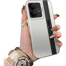 HONTINGA Vivo V60 Lite 5g ile Uyumlu Kılıfı Silikon Kenar Sert Arka Düşüme Önleyici Basitlik Anti Düşme Kamera Korumali Porsche Desen Telefon Kılıfı Kadın ve Erkek Için Uygundur K1-0607