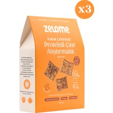 Zelome Baharatlı Proteinli Çıtır Atıştırmalık 80 G x 3 (3’lü Paket)