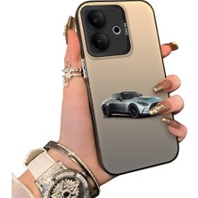 HONTINGA Vivo V60 Lite 5g ile Uyumlu Kılıfı Silikon Kenar Sert Arka Düşüme Önleyici Basitlik Anti Düşme Kamera Korumali Mercedes Desen Telefon Kılıfı Kadın ve Erkek Için Uygundur K1-0716