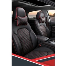 Chevrolet Captiva Uyumlu Araç-Oto Krem Deri Krem Dikişli Boyun Destek Yastığı