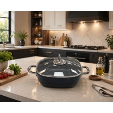 Schafer Gastronomie Master Seramik 28 cm Basık Tencere