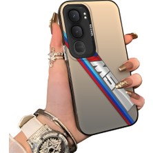 HONTINGA Vivo Y31 5g ile Uyumlu Kılıfı Silikon Kenar Sert Arka Düşüme Önleyici Basitlik Anti Düşme Kamera Korumali Bmw Desen Telefon Kılıfı Kadın ve Erkek Için Uygundur K1-0606