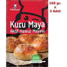 Pakmaya Aktif Kuru Hamur Mayası 100 gr x 3 Adet