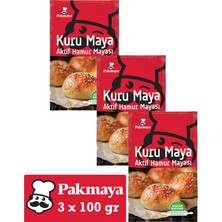 Pakmaya Aktif Kuru Hamur Mayası 100 gr x 3 Adet