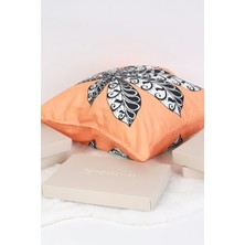 Ness Home Desenli Beyaz Süet Yastık /kırlent Kılıfı Fermuarlı 48X48 cm