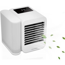 Microhoo Beyaz Ev Tipi Mini Klima 3 in 1 Dokunmatik Ekran Taşınabilir Ultra Soğutucu Özellikli