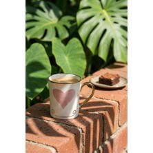 Acar Heart Porselen Kupa Pembe - 250 ml