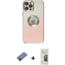 Pileli Store Pilelistore™ iPhone 12 Pro Max Kılıf Kutup Yansıma Özel Seri - Siyah 6d Mat Seramik Hayalet Nano Ekran Koruyucu + Shine Kamera Lens Koruma Cam - Sh