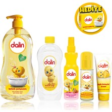 Dalin 5'li Bebek Bakım Seti + 100 gr Bebek Sabunu %98 Doğal İçerik ile Hassas Ciltler İçin