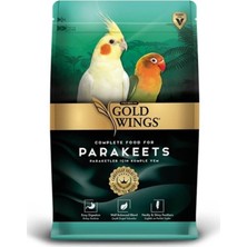 Gold Wings Premium 1 kg Paraket Yemi Sultan Cennet Papağanı için Sağlıklı ve Parlak Tüyler