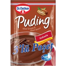 Dr. Oetker Puding Kakaolu 3'lü Poşet 441 gr