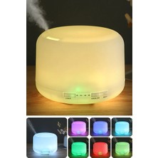 The Wlue 500 ml Oda Hava Nemlendiricisi Rgb Işık Gece Lambalı Desenli Zaman Ayarlı Nemlendirici