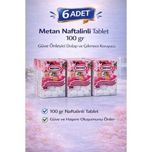 Erdo Ticaret Metan Naftalinli Tablet 100 gr Güve Önleyici Dolap ve Çekmece Koruyucu 6 Adet