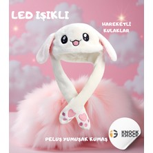 Knock Knock Tavşan Kulaklı LED Şapka – Eğlenceli Işıklı Kış Modası!
