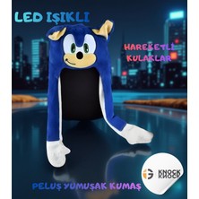 Knock Knock LED Işıklı Peluş Sonic Şapka