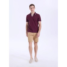 Discovery Expedition D6SM-TST3720 Bordo Erkek Polo T-Shirt