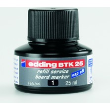 Edding Beyaz Tahta Kalemi Mürekkebi Siyah 25 Ml E-Btk25 Sarf Malzemeleri için Uygun