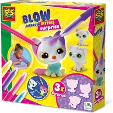 Ses Creative Boya Üfleme Kalemi - 3xKedicik Sürprizi