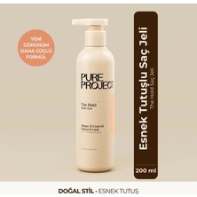 Pure Project Esnek Tutuşlu Saç Jölesi 200 ml | Sertleşmeyen Formül & Yeniden Şekillendirme