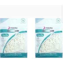 Nascita Nane Aromalı Çift Taraflı Kürdanlı Diş İpi 50'li x 2 Paket Özellikli Temizlik