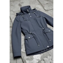 Only Onlstarlıne Sprıng Jacket Otw cc Antrasit Kadın Antrasit Renkli Uzun Kollu Regular Fit Ceket Özellikli Model