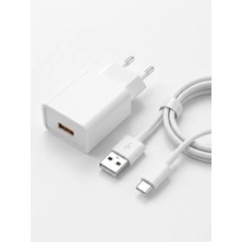 Omix X600 ve X600 Nfc Uyumlu 18W Hızlı Şarj Aleti Set Qualcomm Quick Charge USB To Tupe-C Cable
