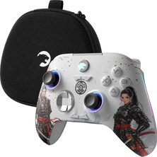 GamePower Force RGB Kablosuz Beyaz Gamepad (2.4G, Bluetooth,Kablolu) (PC Uyumlu)