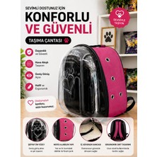 Medusa Şeffaf Astronot Model Kedi ve Köpek Taşıma Çantası