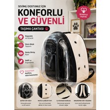 Medusa Şeffaf Astronot Model Kedi ve Köpek Taşıma Çantası