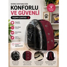 Medusa Şeffaf Astronot Model Kedi ve Köpek Taşıma Çantası
