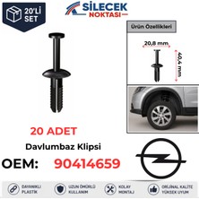 Silecek Noktası Opel Davlumbaz Klipsi 20 Adet 90414659