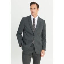 Altınyıldız Classics Erkek Antrasit Slim Fit Dar Kesim Mono Yaka Takım Elbise
