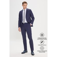 Altınyıldız Classics Erkek Lacivert Slim Fit Dar Kesim Mono Yaka Takım Elbise
